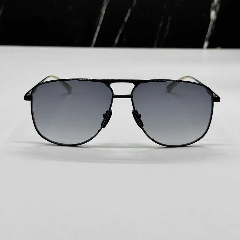 NEW GUCCI GG0336S 002 SUNGLASSES MEN BLACK/GRAY EYEWEAR